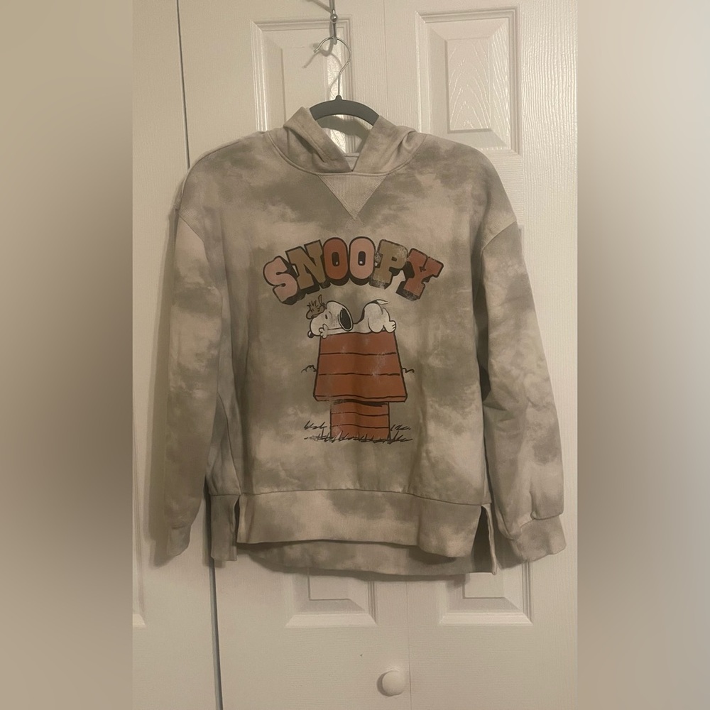 Peanuts Snoopy Women's Hoodie - Gray and Brown